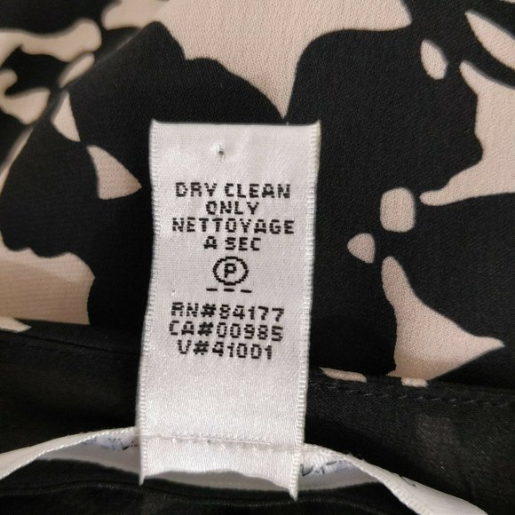 Diane Von Furstenberg Size 10 Silk Sleeveless Lined Floral Print Shift Dress - Picture 9 of 9